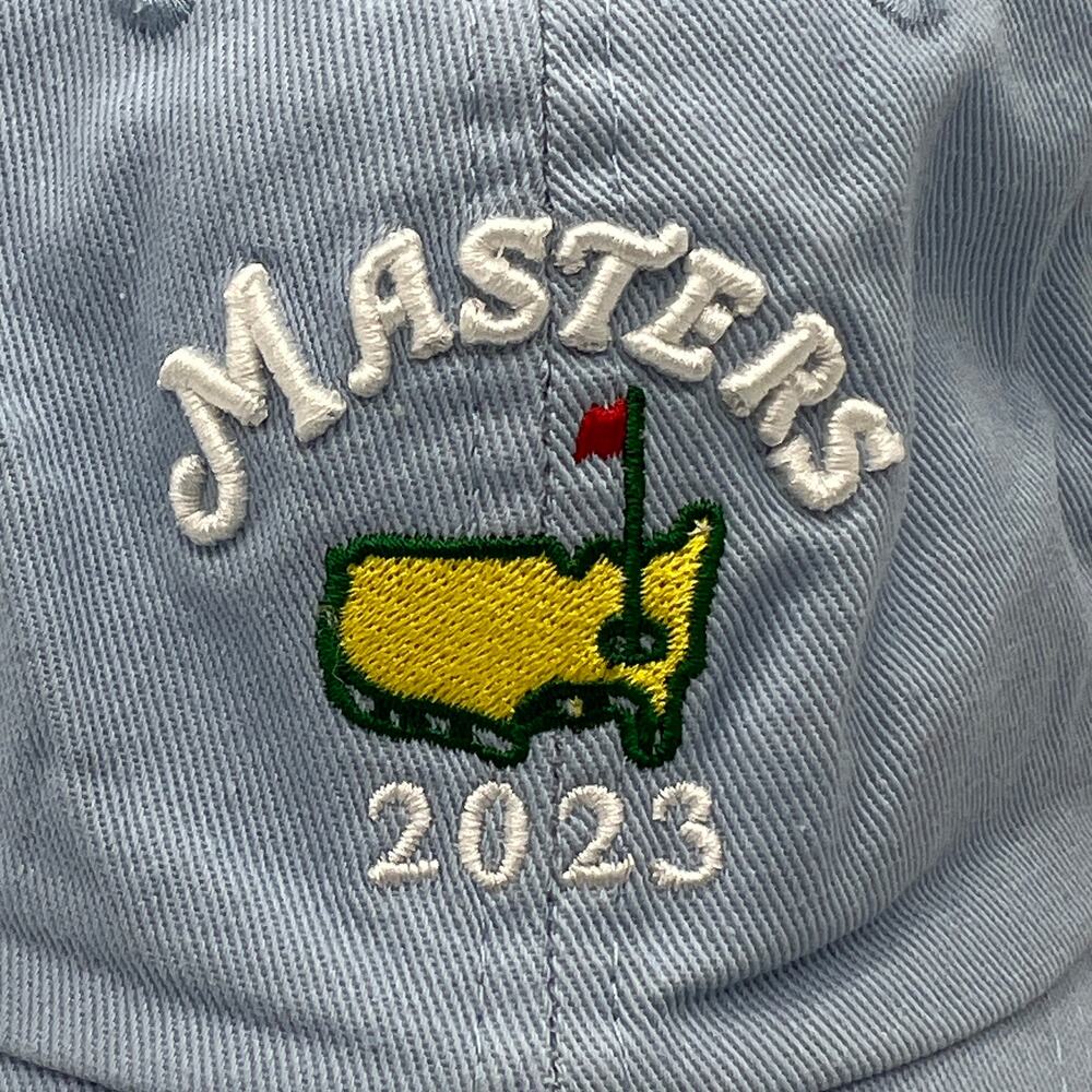 Masters 2023 Dated Hat Embroidered Light Blue Adj… - image 7
